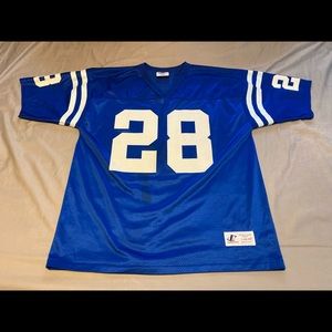 Vintage NFL Indianapolis Colts Marshall Faulk Football Jersey Lg Logo Athletic